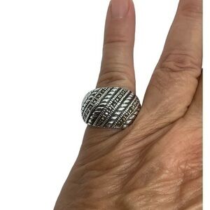 Sterling silver dome ring